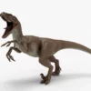Realistic Velociraptor Rigged 3D Model 3D Model Creature Guard 17