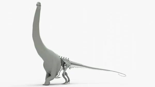 Argentinosaurus Rigged Basemesh 3D Model 3D Model Creature Guard 21