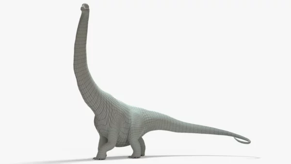 Argentinosaurus Rigged Basemesh 3D Model 3D Model Creature Guard 10