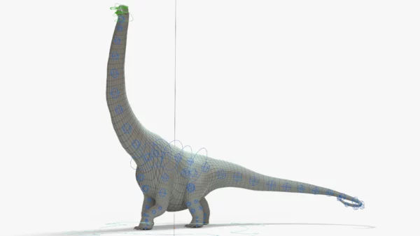 Argentinosaurus Rigged Basemesh 3D Model 3D Model Creature Guard 9