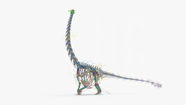 Argentinosaurus Rigged Skeleton 3D Model 3D Model Creature Guard 17