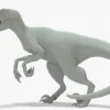 Atrociraptor Rigged Basemesh 3D Model 3D Model Creature Guard 28