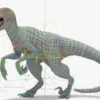 Atrociraptor Rigged Basemesh 3D Model 3D Model Creature Guard 48