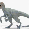 Atrociraptor Rigged Basemesh 3D Model 3D Model Creature Guard 50