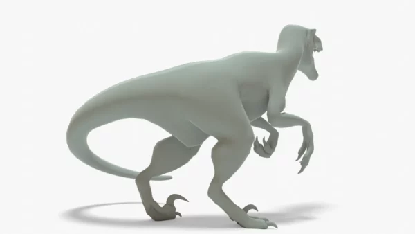 Atrociraptor Rigged Basemesh 3D Model 3D Model Creature Guard 5