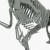 Atrociraptor 3D Model Rigged Basemesh Skeleton 3D Model Creature Guard 35