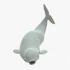 Beluga Whale 3D Model Rigged Basemesh 3D Model Creature Guard 34