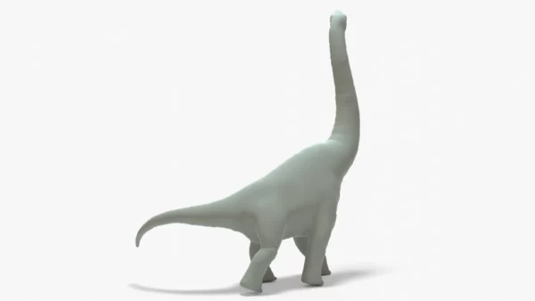 Brachiosaurus Rigged Basemesh 3D Model 3D Model Creature Guard 12