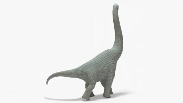 Brachiosaurus Rigged Basemesh 3D Model 3D Model Creature Guard 13