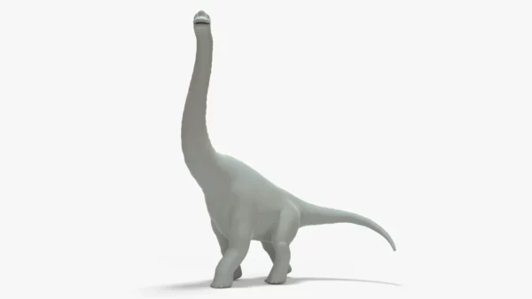 Brachiosaurus 3D Model Rigged Basemesh Skeleton 3D Model Creature Guard 7