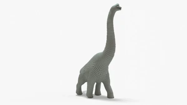 Brachiosaurus 3D Model Rigged Basemesh Skeleton 3D Model Creature Guard 8