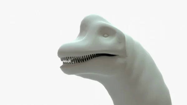 Brachiosaurus 3D Model Rigged Basemesh Skeleton 3D Model Creature Guard 9