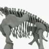 Brachiosaurus Rigged Skeleton 3D Model Creature Guard 34