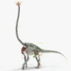 Brachiosaurus Rigged Skeleton 3D Model Creature Guard 40
