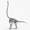 Brachiosaurus Rigged Skeleton 3D Model Creature Guard 23