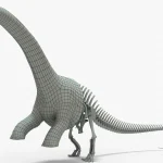 Brontosaurus basemesh skeleton
