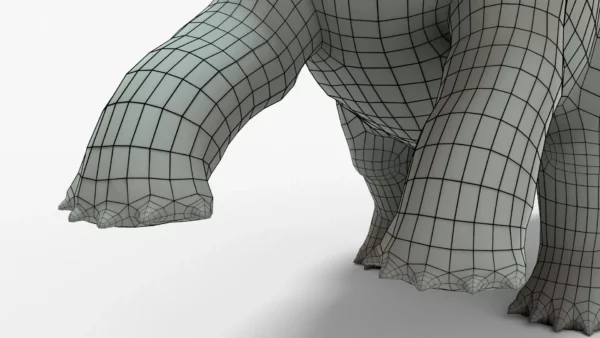 Brontosaurus 3D Model Rigged Basemesh 3D Model Creature Guard 12