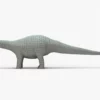 Brontosaurus side view 3d model