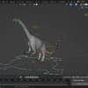 Camarasaurus rigged 3d