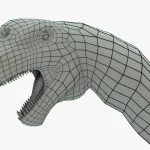 Camarasaurus head 3d model