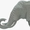 Elephant 3D Model Rigged Basemesh 3D Model Creature Guard 39