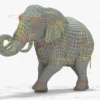Elephant rig 3D Model