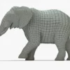 Elephant 3D Model Rigged Basemesh 3D Model Creature Guard 29