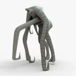 Femuto 3D model Rigged Basemesh