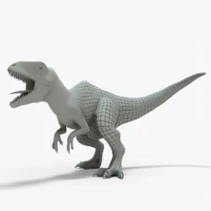Giganotosaurus 3D Model Rigged Basemesh