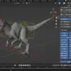 Giganotosaurus rigged 3D Model