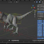 Giganotosaurus rigged 3D Model