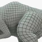 Giganotosaurus torso 3D Model