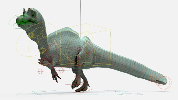 Ichthyovenator Rigged Basemesh 3D Model 3D Model Creature Guard 12