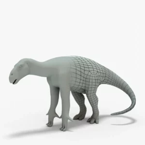 Iguanodon 3D Model Rigged Basemesh