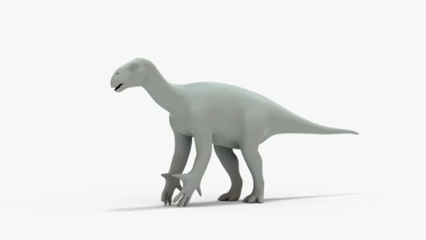 Iguanodon 3D Model Rigged Basemesh 3D Model Creature Guard 6