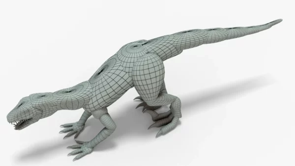 Indoraptor Block Out 3D Model FREE DOWNLOAD 3D Model Creature Guard 13