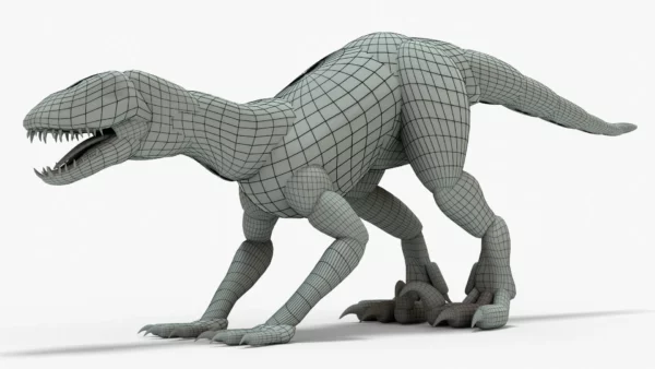 Indoraptor Block Out 3D Model FREE DOWNLOAD 3D Model Creature Guard 4