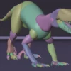 Indoraptor Block Out 3D Model FREE DOWNLOAD 3D Model Creature Guard 28