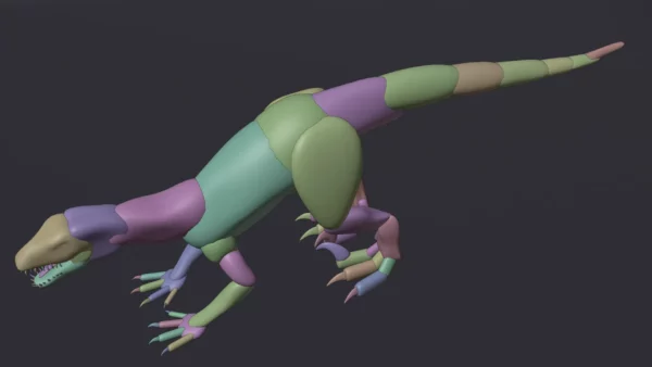Indoraptor Block Out 3D Model FREE DOWNLOAD 3D Model Creature Guard 14