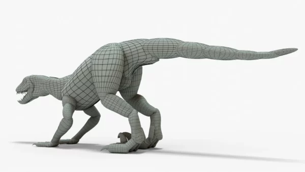 Indoraptor Block Out 3D Model FREE DOWNLOAD 3D Model Creature Guard 7