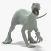 Indoraptor 3D Model Rigged Basemesh 3D Model Creature Guard 33
