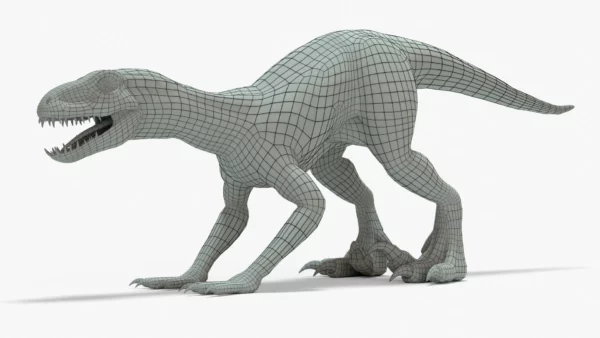 Indoraptor Block Out 3D Model FREE DOWNLOAD 3D Model Creature Guard 3