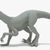 Indoraptor 3D Model Rigged Basemesh 3D Model Creature Guard 24