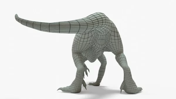 Indoraptor 3D Model Rigged Basemesh 3D Model Creature Guard 4