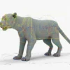 Leopard 3D Model Rigged Basemesh 3D Model Creature Guard 33