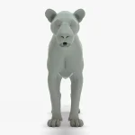 Lioness 3D Model