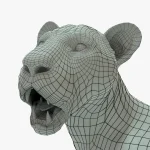 Lioness 3D Model