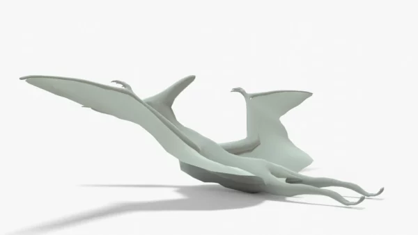 Pteranodon 3D Model Rigged Basemesh 3D Model Creature Guard 4