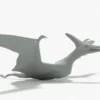 Pteranodon 3D Model Rigged Basemesh 3D Model Creature Guard 24