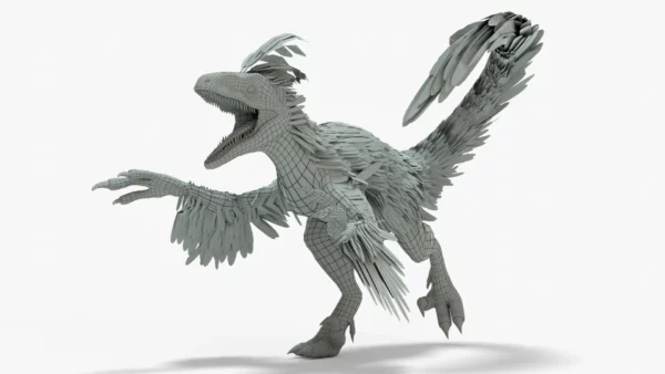 Pyroraptor Rigged Basemesh